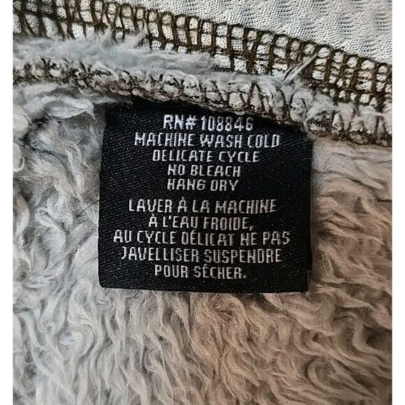 KUHL Flight Jacket Women's Sherpa Fleece Full Zip Stowaway Hood Size Small - Picture 12 of 13